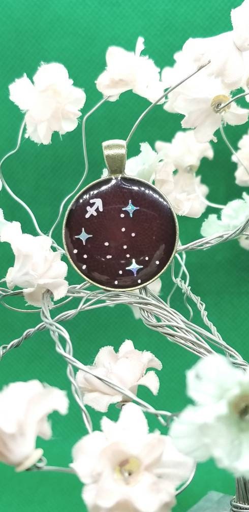 Sagittarius Zodiac Pendant: Constellation