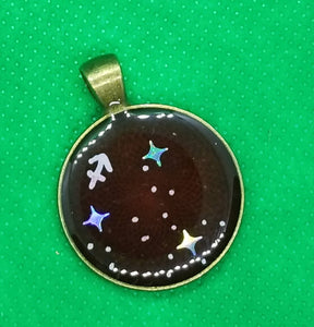 Sagittarius Zodiac Pendant: Constellation