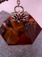 Load image into Gallery viewer, Tigers Eye Deep Red &amp; Clear Pendulum
