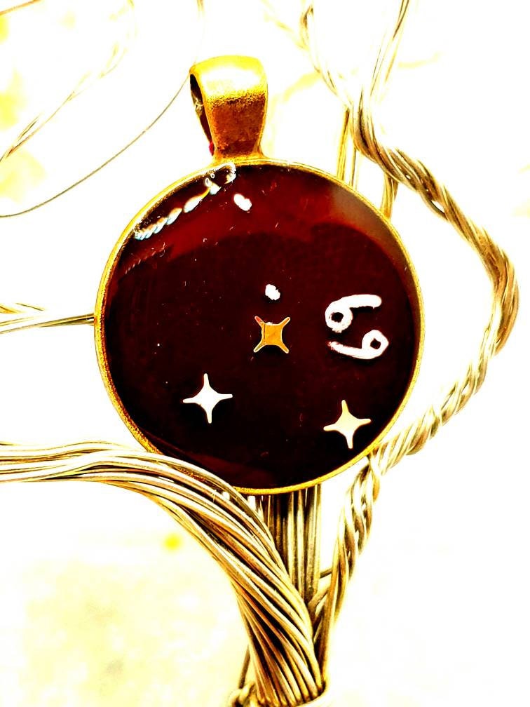 Cancer Zodiac Pendant: Constellation