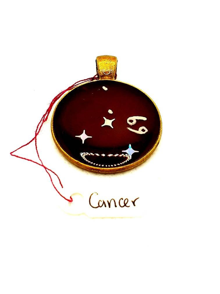 Cancer Zodiac Pendant: Constellation