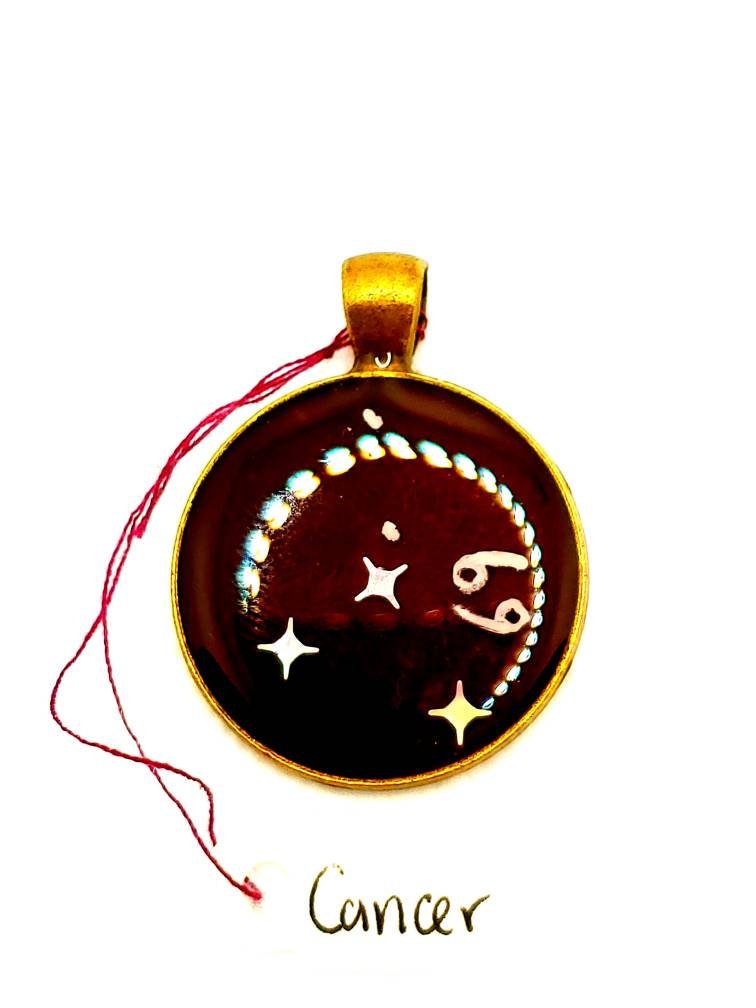 Cancer Zodiac Pendant: Constellation