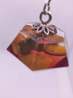 Load image into Gallery viewer, Tigers Eye Deep Red &amp; Clear Pendulum
